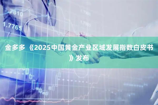 金多多 《2025中国黄金产业区域发展指数白皮书》发布